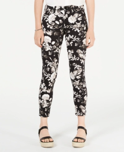 Shop Jen7 By 7 For All Mankind Floral-print Ankle Skinny Jeans In Frontier Floral