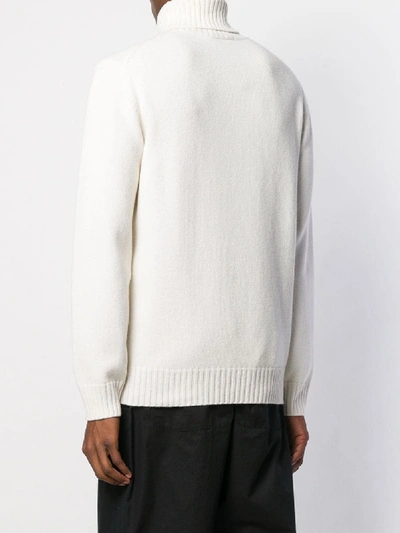 Shop Dolce & Gabbana Wool V-neck Sweater In White