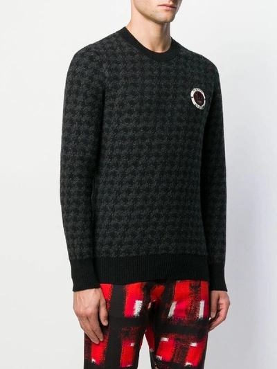 Shop Alexander Mcqueen Skull Sweater In Black