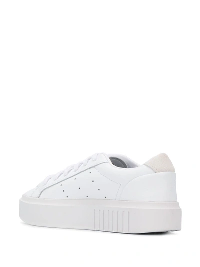 Shop Adidas Originals Adidas Sleek Super Sneakers In White