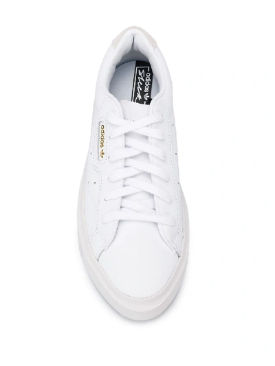Shop Adidas Originals Adidas Sleek Super Sneakers In White