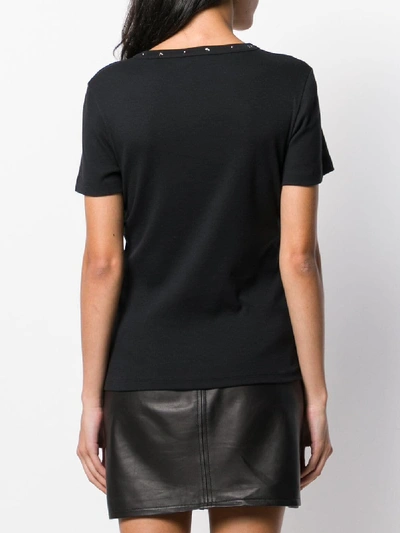 Shop Saint Laurent Cotton T-shirt In Black