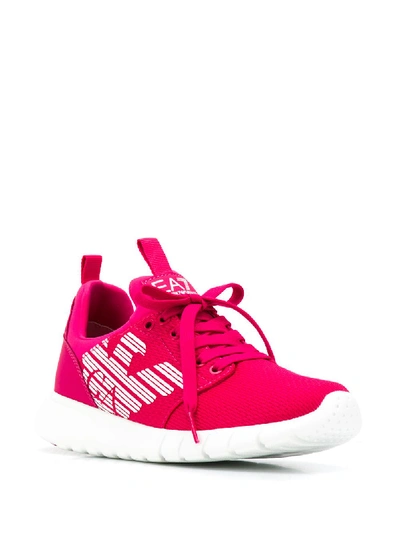 Shop Ea7 Logo Sneaker In Pink