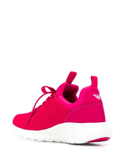 Shop Ea7 Logo Sneaker In Pink