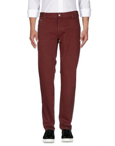 Shop Care Label Jeans In Maroon