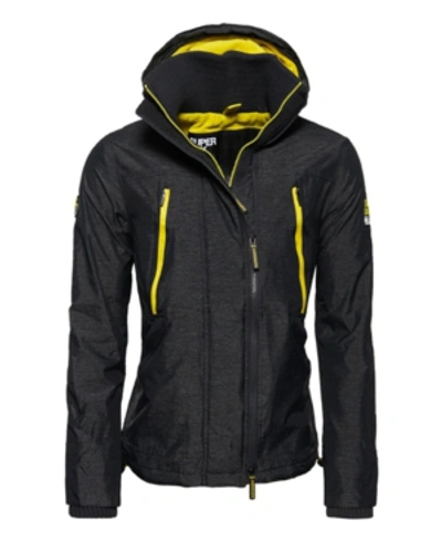 Shop Superdry Hooded Polar Sd-windattacker Jacket In Black