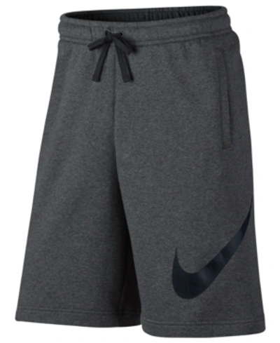 Shop Nike Men's Club Fleece Sweat Shorts In Char Hthr