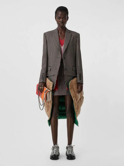 Burberry Tartan Wool Tailored Jacket With Detachable Gilet In Red | ModeSens