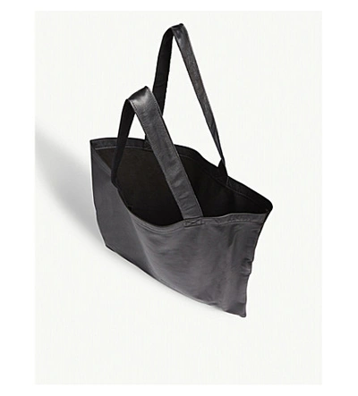 Shop Rick Owens Signature Large Leather Tote In Black
