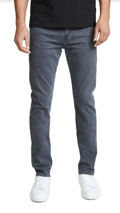 Shop 7 For All Mankind Skinny Paxtyn Jeans In Dark Grey