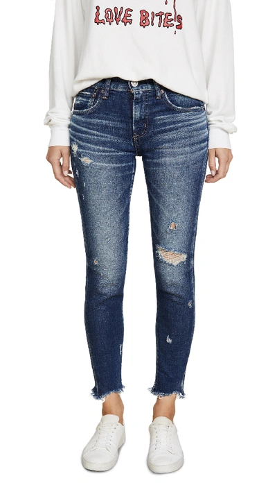 Shop Moussy Vintage Glendele Skinny Jeans In Blue