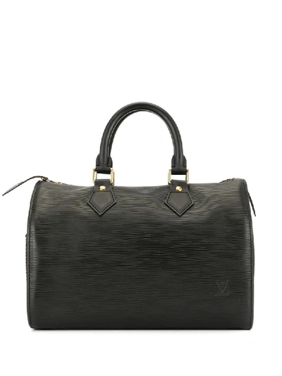 Shop Pre-owned Louis Vuitton Speedy 25 Shoulder Bag In Black
