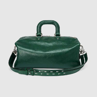 Shop Gucci Soft Leather Backpack In Green