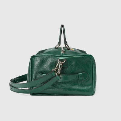 Shop Gucci Soft Leather Backpack In Green