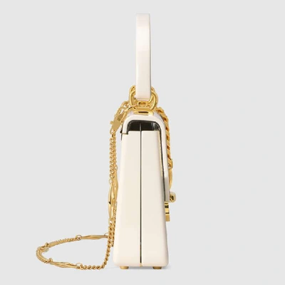 Shop Gucci Sylvie 1969 Plexiglas Mini Top Handle Bag In White