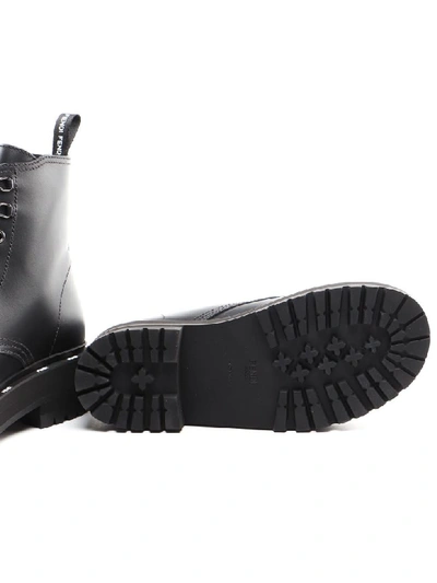 Shop Fendi Ankle Boot In Qyl Nero+canna Fucile