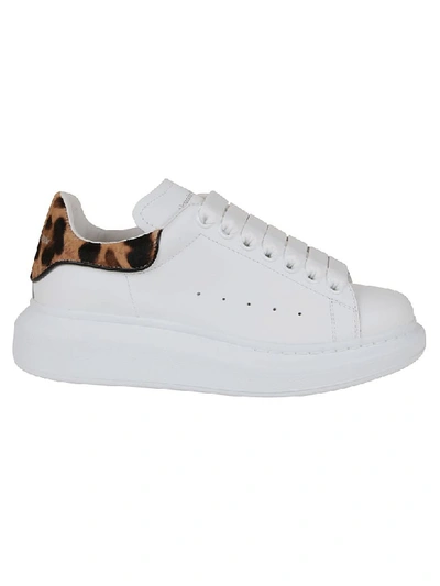 Shop Alexander Mcqueen Sneaker Leath.s.rubb In White Leopard/blk