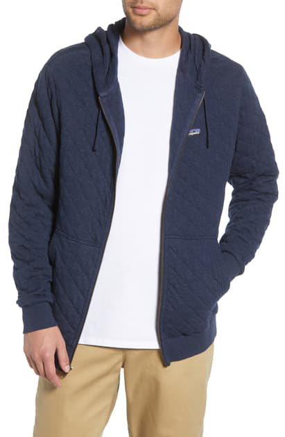 patagonia quilted zip hoodie