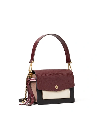 Tory burch robinson mixed materials shoulder bag hotsell