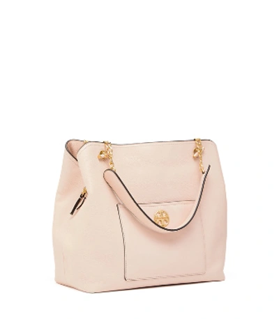 Tory Burch Chelsea Slouchy Tote In Pale Apricot | ModeSens
