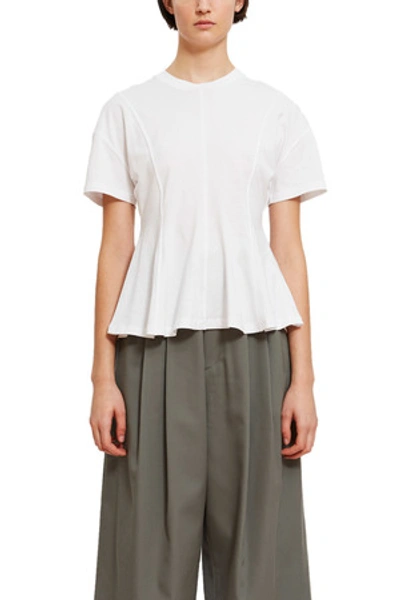 Shop Opening Ceremony Short Sleeve Flounce Crew Tee In White