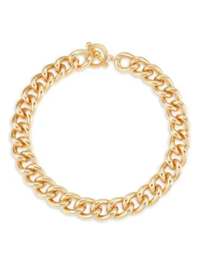Shop Kenneth Jay Lane 22k Yellow Goldplated Chain Necklace