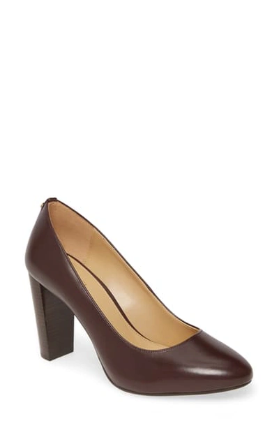 Shop Michael Michael Kors Susan Flex Pump In Barolo Vachetta Leather