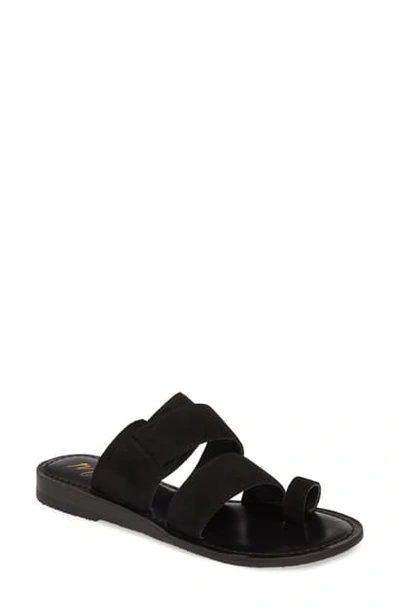 Shop Matisse Good Time Slide Sandal In Black Suede