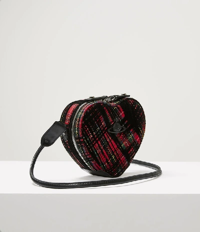 Shop Vivienne Westwood Khloe Heart Crossbody Bag Red
