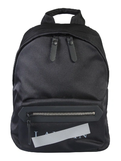 Shop Lanvin Black Nylon Backpack