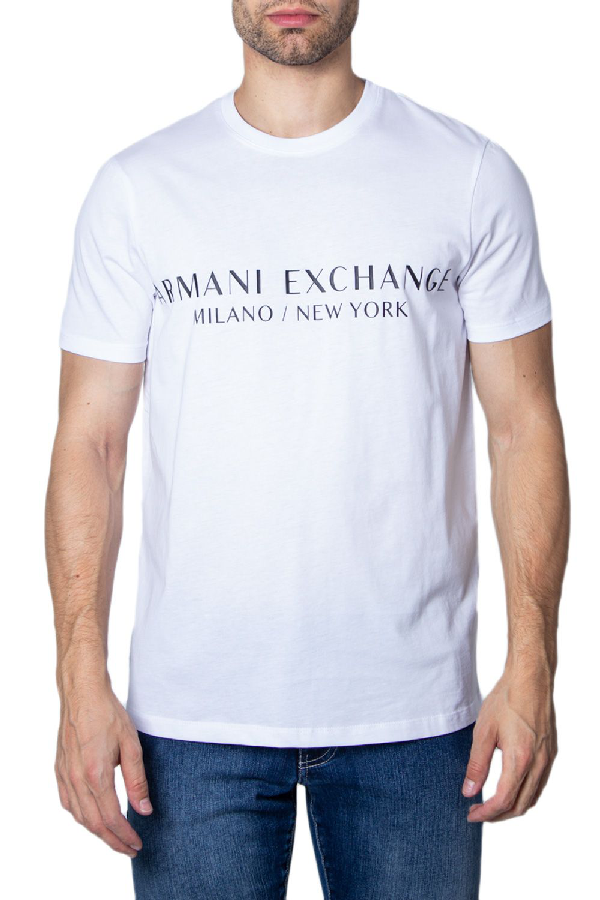 Armani Exchange White T-shirt | ModeSens