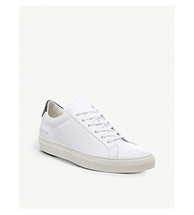 Shop Common Projects Achilles Retro Low-top Leather Trainers In White