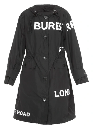 Shop Burberry Polperro Raincoat In Black