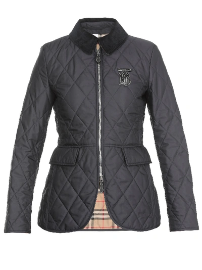 Shop Burberry Ongar Coat In Navy