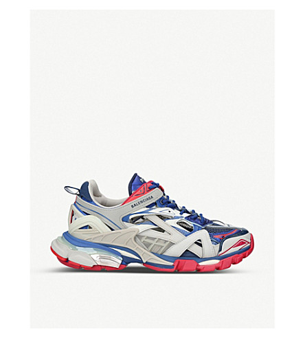 red and blue balenciaga track