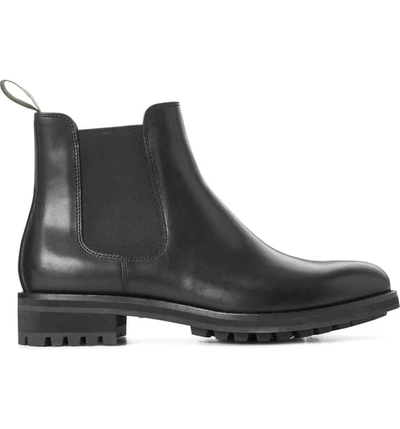 Shop Polo Ralph Lauren Bryson Chelsea Boot In Black Leather