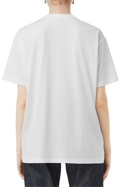 Shop Burberry Carrick Kingdom Graphic Tee In White