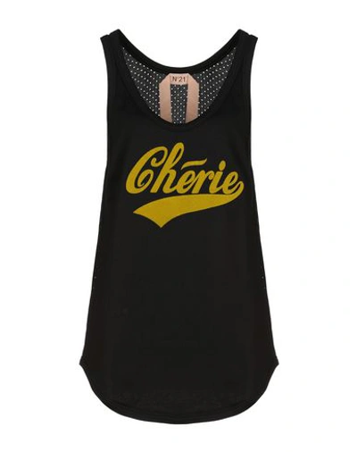 Shop N°21 Tank Tops In Black