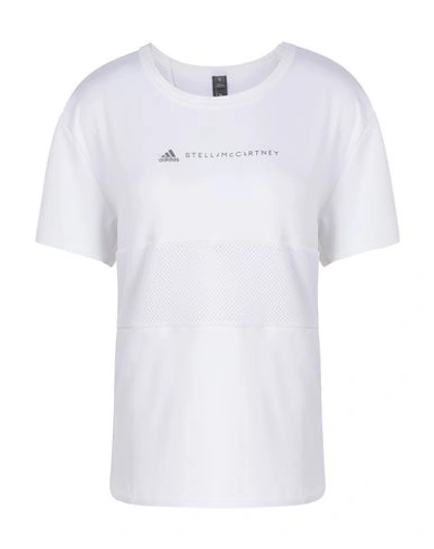 Shop Adidas By Stella Mccartney Run Loose Tee Woman T-shirt White Size L Recycled Polyester, Elastane