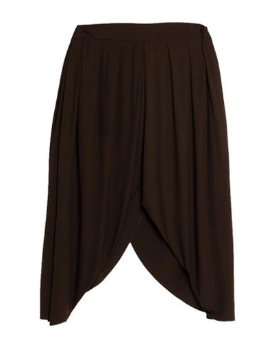 Shop Adelbel Cropped Pants & Culottes In Khaki