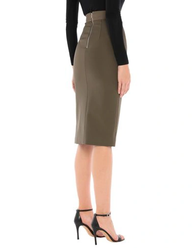 Shop Dion Lee Midi Skirts In Military Green