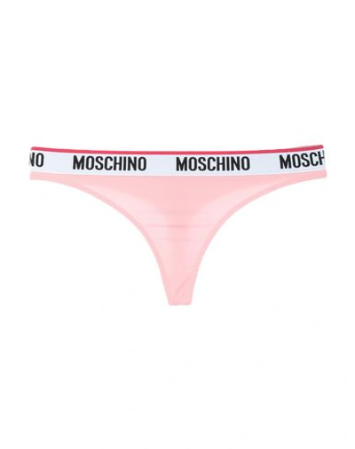 Shop Moschino Thongs In Light Pink