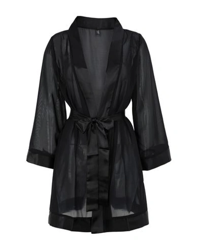 Shop Bluebella Woman Dressing Gown Or Bathrobe Black Size Xxl Polyester