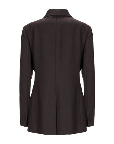 Shop Agnona Sartorial Jacket In Dark Brown