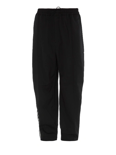 Shop Y-3 Wool Blend Tracksuit Pants In Black