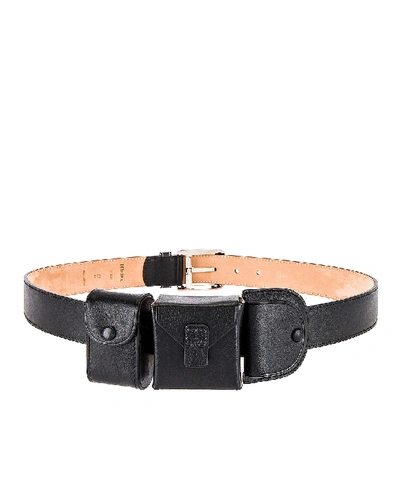 Shop Loewe Pocket Belt In Black