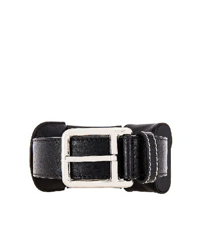 Shop Loewe Pocket Belt In Black