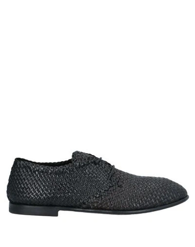 Shop Damy Lace-up Shoes In Black