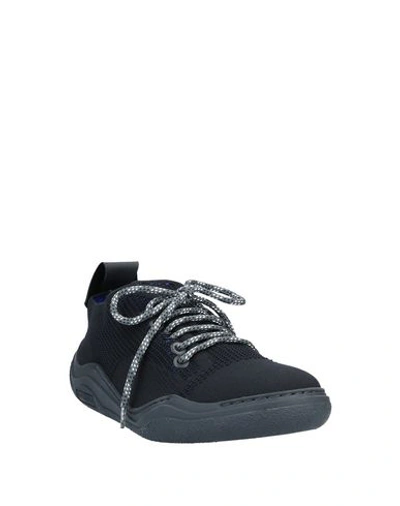 Shop Lanvin Man Sneakers Black Size 8 Polyamide, Elastane