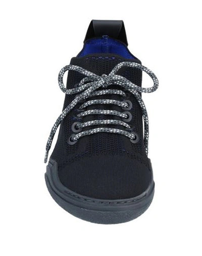 Shop Lanvin Man Sneakers Black Size 8 Polyamide, Elastane